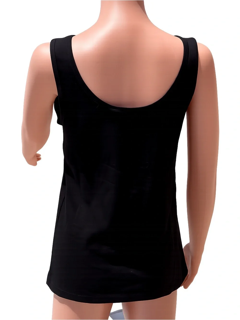 New Zenana Embroidered American Flag Patch Black Tank Top Patriotic Size L